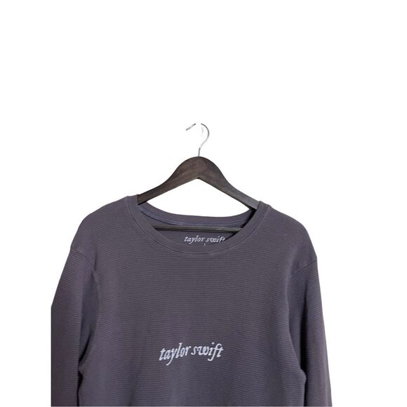 Taylor Swift Invisible String Crewneck Waffle Knit Long Sleeve Tee Womans Large - Picture 5 of 10